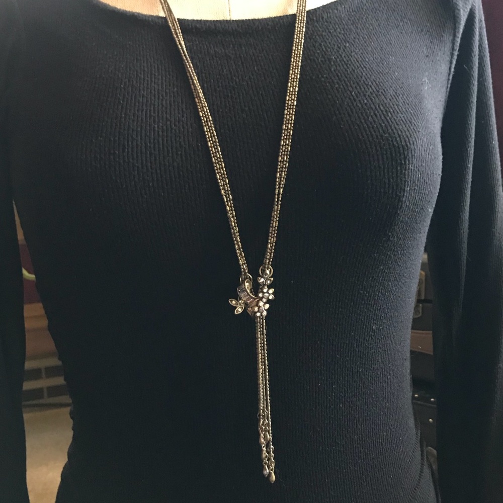 Long vintage inspired necklace
